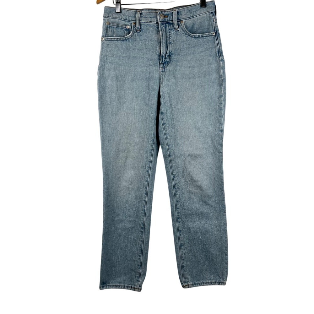 Madewell High Rise Slim Boyjean Womens 26 Jeans Light Wash Denim Everyday